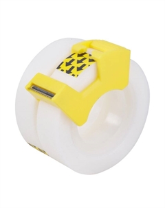 Клейкая лента канцелярская прозрачная 12 мм x 18.3 м (2 штуки в упаковке) Deli