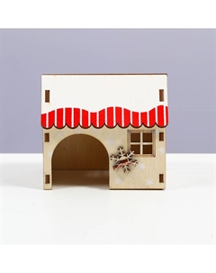 Домик для грызунов, 9×6.5×8 см, фанера Пижон