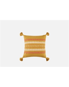 Наволочка декоративная Desert, 40х40 см, на потайной молнии, желтый, белый 1 шт Moroshka