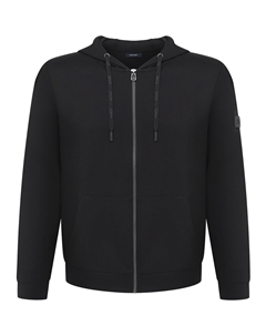 Толстовка с молнией, капюшоном и нашивкой Joop