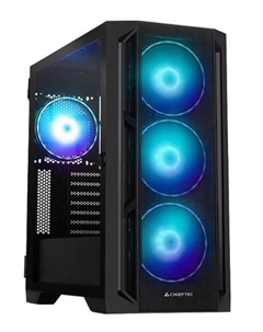 Корпус eATX APEX LUMO GA-01B-L-OP без БП, боковая панель из закаленного стекла, 2*USB 3.0, USB Type-C Chieftec