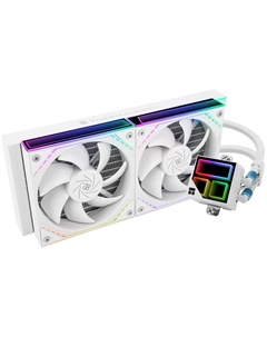 Система охлаждения жидкостная Frozen Infinity 240 White LGA115x/1200/1700/1851/AM4/AM5 (2*120mm, 2000rpm, 68.9CFM, 28dBa, 4-pin PWM) Thermalright