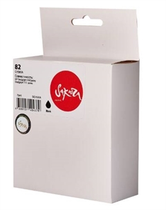 Картридж струйный CH565A (№82 Black) для HP Designjet 510 Series, Designjet 111 series, пигментный тип чернил, черный, 3200 к. Sakura