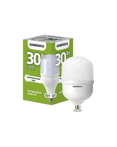 Лампа светодиодная LL-HP-30-230-40-E27-G HP 30Вт 4000К E27 230В Generica