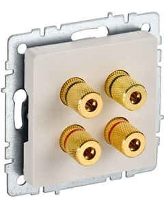 Розетка аудио BR-S40-K10 BRITE РА10-БрКр Бежевый Iek