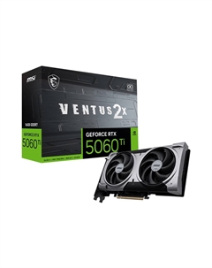 Видеокарта PCI-E GeForce RTX 5060 TI VENTUS 2X OC PLUS (RTX 5060 Ti 16G VENTUS 2X OC PLUS) 16GB GDDR7 128bit 5nm 2617/28000MHz HDMI 3*DP Msi