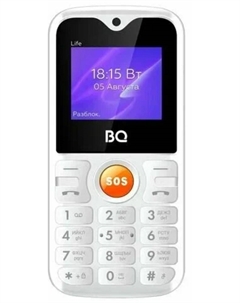 Мобильный телефон BQ 1853 Life White 1.77 ", BT, SIM: 2, 600 mAh Bq