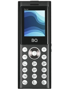 Мобильный телефон BQ 1858 Barrel Black+Silver 1.77 ", BT, 0.08MP, SIM: 3, 800 mAh Bq