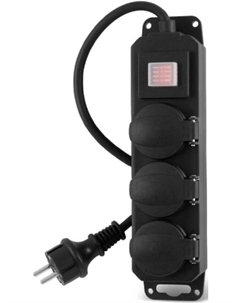 Сетевой фильтр 300MDP-3-B 3м (3 розетки) черный (коробка) (2020031) Buro