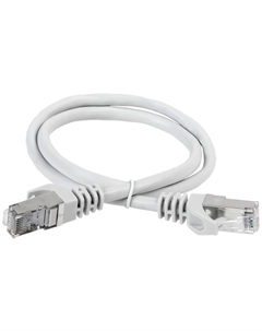 Кабель патч-корд S/FTP 6А кат. 3м PC01-C6ASL-3M серый Itk