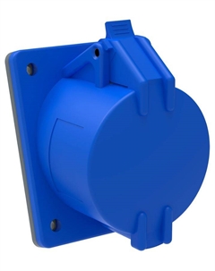 Розетка панельная с наклоном PSN41-032-3 MAGNUM ССИ-423 32А-6ч 220В 2P+PE IP44 синий Iek