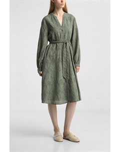 Платье-рубашка хлопковое с шитьем S.oliver