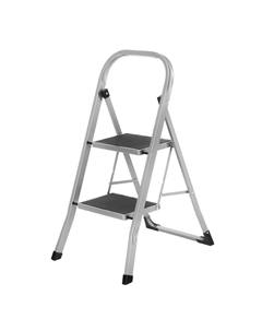 Стремянка стальная Сибртех 97726, 2 широкие ступени 20х30 см с полимерным покрытием