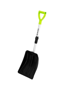Лопата для уборки снега Palisad BASE 61693, полипропилен, 260х340х720-915 мм, телескопический черенок