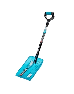 Лопата для уборки снега Palisad LUXE 61799, поликарбонат, 260х310х870 мм, стальной черенок