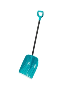 Лопата для уборки снега Palisad LUXE 61677, полипропилен, 365х450х1355 мм, алюминиевый черенок