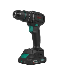 Аккумуляторная дрель-шуруповерт ASBP-20 DNG-2 BMC, ударная, бесщеточная, 20 В / 2 Ач Li-ion, 60 Нм, 2 АКБ Dwt