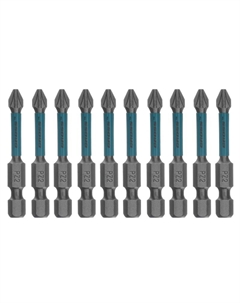 Набор бит торсионных 114095, PZ2x50 мм, для ударных шуруповертов, отрывн., 10 шт. Gross