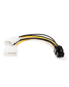 Переходник питания (адаптер) 2MOLEX-6pin, 15 см, прямой (AT6185) Atcom