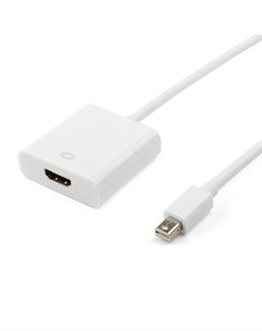 Кабель Mini DisplayPort(20M)-HDMI(19F), 10 см, белый AT1043 (AT1043) Atcom