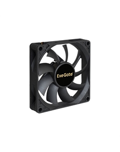 Вентилятор ExtraSilent ES08015B3P, 80 мм, 1700rpm, 17 дБ, 3-pin, 1шт, черный (EX288923RUS) Exegate