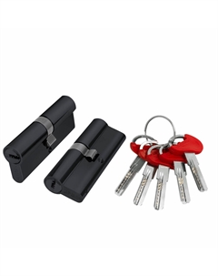 Цилиндр D-PRO 70 35х35 мм ключ/ключ черный Fuaro