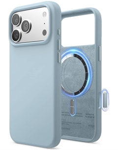 Чехол Magnetic Sky Blue для iPhone 17 Pro, MagSafe, силикон, небесно-синий Elago