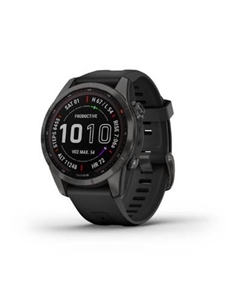 Смарт-часы Garmin Fenix 7S Sapphire Solar Carbon Gray DLC with Black Band
