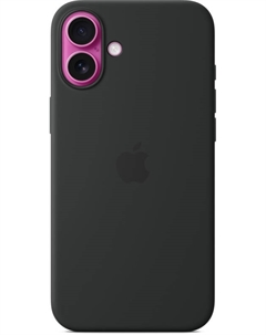 Чехол-накладка Silicone Case Series для Apple iPhone 16 (черный) Silicone case