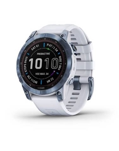 Смарт-часы Garmin Fenix 7X Sapphire Solar Mineral Blue DLC Titanium with Whitestone Band