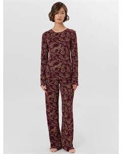 Комплект женский коричневый с узором Mark formelle