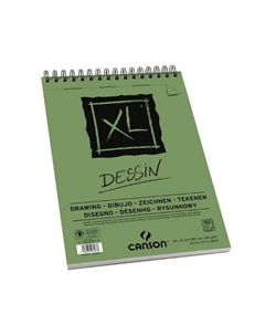 Альбом для графики на спирали " XL Dessin" 21х29,7 см 50 л 160 г Canson