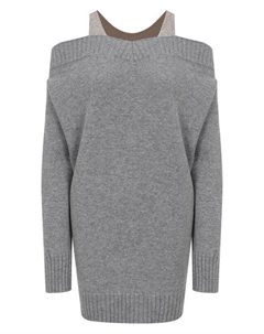 Шерстяное платье с отделкой стразами Giuseppe di morabito