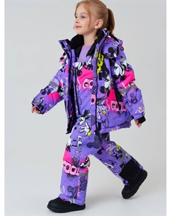 Комплект текстильный с полиуретановым покрытием для девочек: куртка, полукомбинезон Playtoday kids