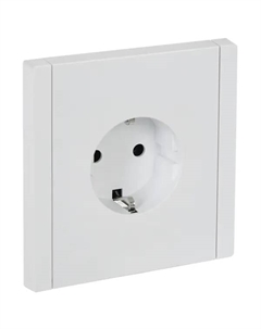 Розетка встраиваемая Forte&Piano с заземлением цвет белый Iek