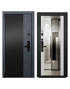 Входная дверь металлическая Протон Скай 86x205 см левая бьянко с зеркалом Torex