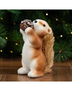 Фигура декоративная Белка 20 см коричневый Kreaforta