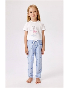 Пижама хлопковая с принтом Acoola