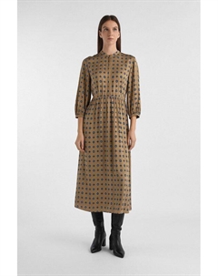 Платье с воротником стойкой и поясом на эластичном поясе Marc o'polo