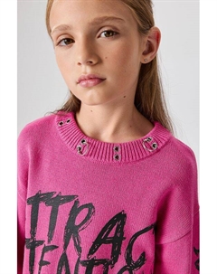 Джемпер из смесового хлопка с разрывами Acoola