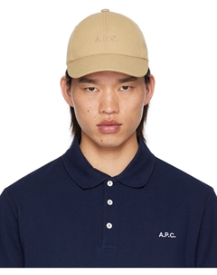 Бейсболка бежевая Charlie, темно-бежевый A.p.c.