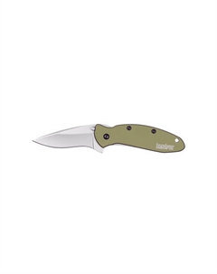 Складной полуавтоматический нож Kershaw Scallion Olive, сталь 420HC, рукоять алюминий Kai