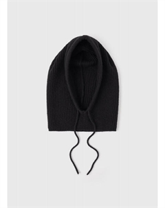 Шапка-капор со шнурком, Черный Ostin
