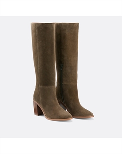 Сапоги замшевые на каблуке Signature FLORIE зеленый La redoute collections