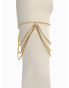 Бодичейн на бедро со стразами Qf