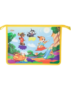 Папка для тетрадей Класс Шустрики А4 полипропилен с 1 отделением на молнии Комус