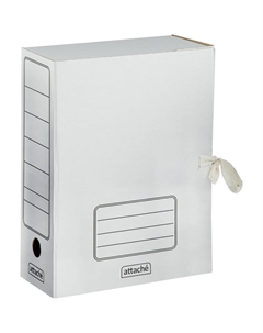 Короб архивный на 2-х завязках А4 100 мм (244х316 мм) гофрокартон до 1000 листов (5 штук в упаковке) Attache