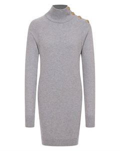 Платье из кашемира и шерсти Balmain