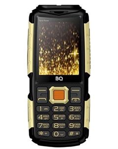 Мобильный телефон BQ 2430 Tank Power Black+Gold 2.4", BT, 0.3MP, SIM:2, 4000 mAh Bq