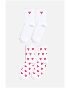 Набор носков с сердечками (2 пары) Befree